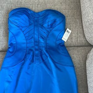 BNW TAG ROYAL BLUE SHORT EVENING DRESS